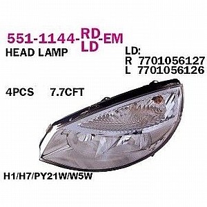 פנס ראשי צד שמאל רנו סניק 2004-2006 חשמלי L DEP5235447EL פנס ראשי צד שמאל רנו סניק 2004-2006 חשמלי L DEP5235447EL